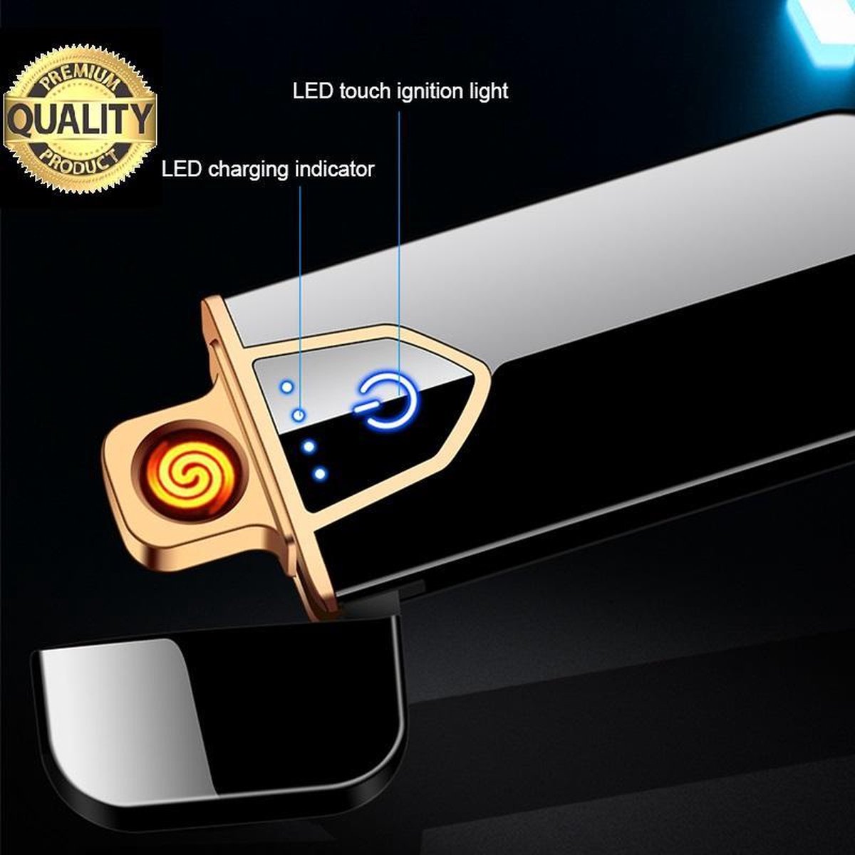 Plasma aansteker - Touch Screen Lighter elektrisch - Oplaadbare aansteker -  Aansteker... | bol.com
