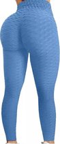 DAMES LEGGING - SPORTLEGGING - HIGH WAIST - BLAUW - MAAT L/XL  (40-42)