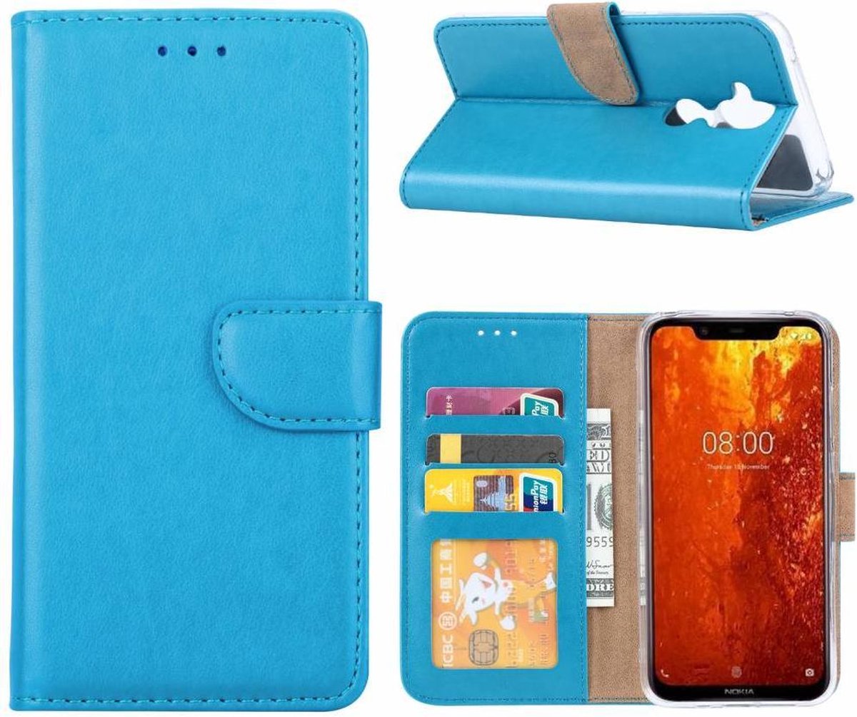 Huawei P30 Pro telefoon hoesje met pasjeshouder Pink - van Bixb