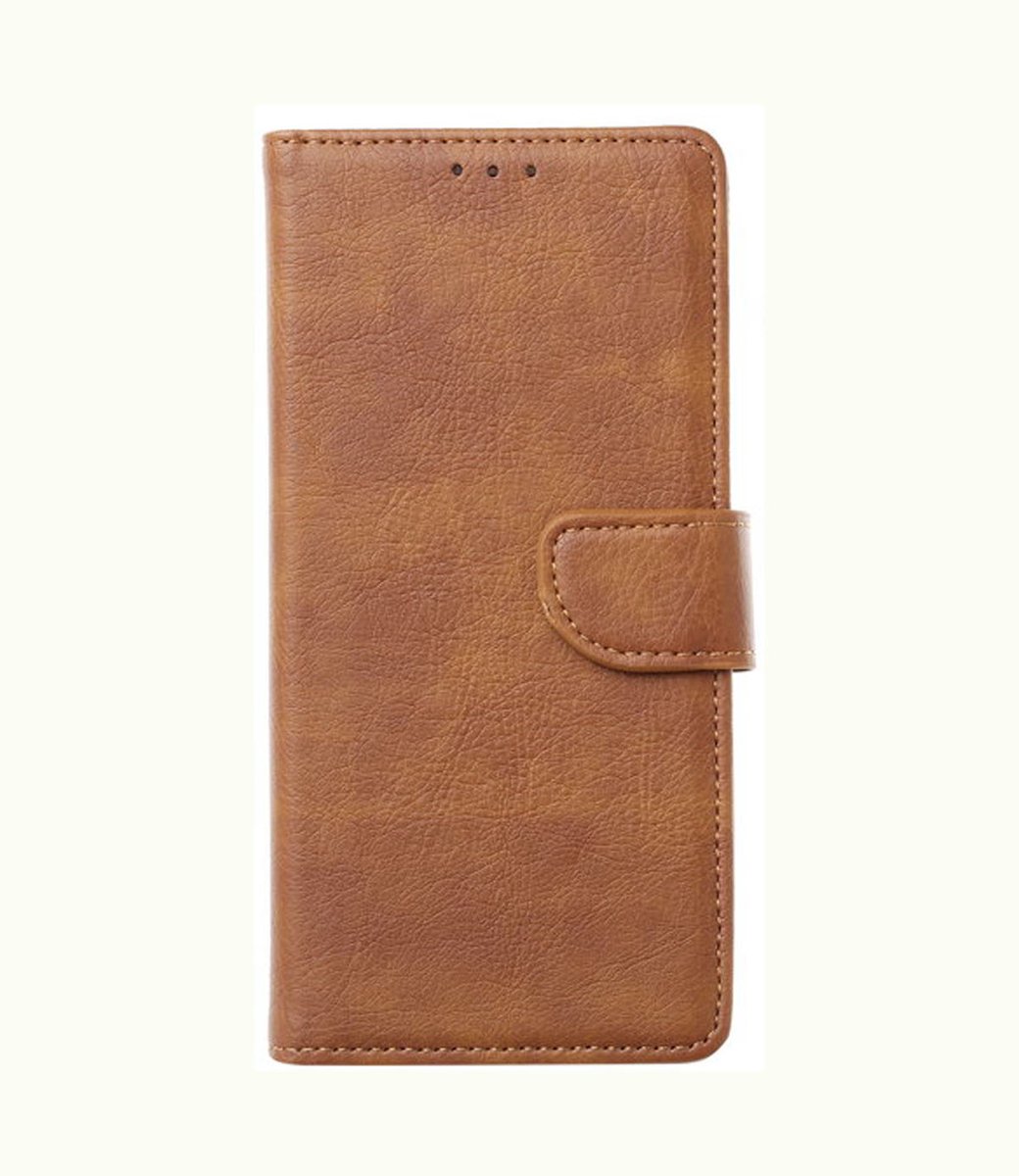 BixB Samsung A52 / A52s hoesje - Samsung Galaxy A52 / A52s hoesje - Book Case Wallet - Bruin