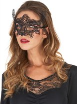 Venetiaans kanten masker voor vrouwen - Maskers > Venetiaanse maskers