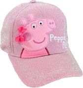 Peppa Pig Premium Glitter Verstelbare Cap Pet - Officiële Merchandise