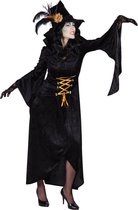 Heksenjurk Morticia lang zwart OP=OP