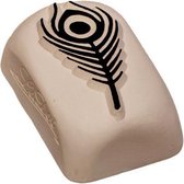 LaDot Tattoo Stempel Steen - M176 - Medium - Veer - Nep Tattoo - Black Tattoo - Kinderen en Volwassenen