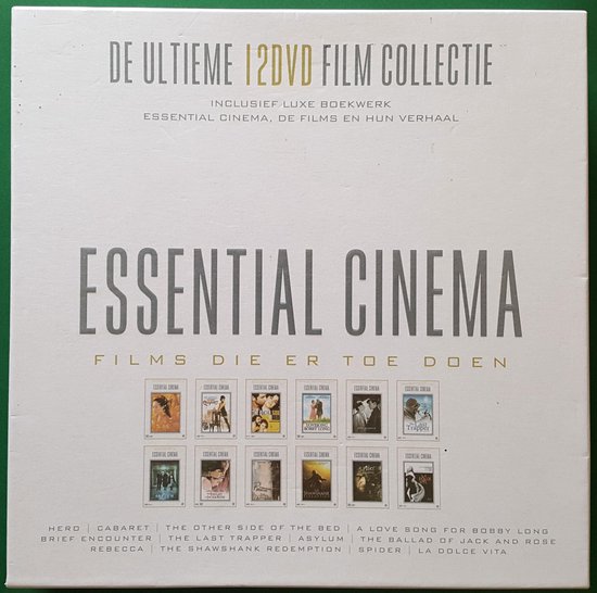 Essential Cinema 12-disc box set (Hero, Cabaret, The Other Side of the Bed, A Love Song for Bobby Long, Brief Encounter, The Last Trapper, Asylum, The Ballad of Jack and Rose, Rebecca, The Shawshank Redemption, Spider & La Dolce Vita)