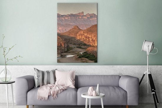 Parc national de Big Bend au Texas 80x120 cm - Tirage photo sur toile (Décoration murale salon / chambre)
