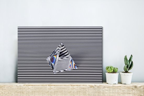 Canvas Schilderij Prisma afbeelding met illusie - 30x20 cm - Wanddecoratie