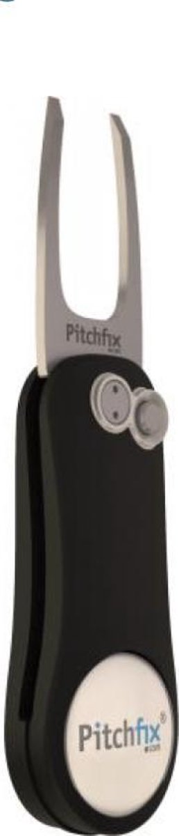 Pitchfix Original 2.0 Pitchfork - Golfclubaccessoire - Met Marker - Inklapbaar - Zwart