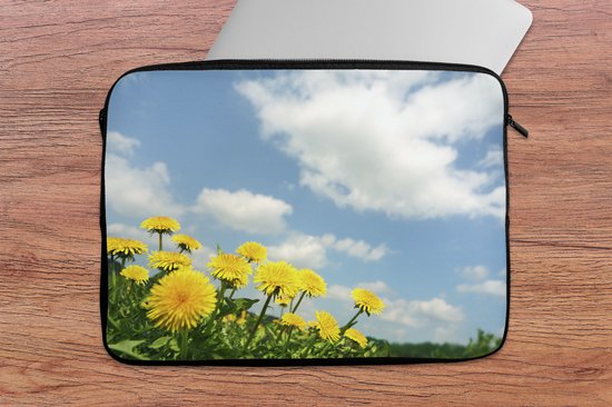 Pochette ordinateur 13 pouces 34x24 cm - Pissenlits - Housse Macbook & Laptop Pissenlit fleurs - Pochette ordinateur avec photo