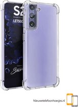 Samsung Galaxy S21 Transparant siliconen hoesje  * LET OP JUISTE MODEL *