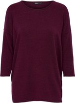 Only T-shirt Onlglamour 3/4 Top Jrs Noos 15157920 Winetasting Dames Maat - S