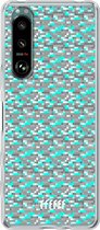 6F hoesje - geschikt voor Sony Xperia 5 III -  Transparant TPU Case - Minecraft - Diamonds! #ffffff