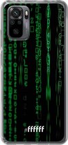 6F hoesje - geschikt voor Xiaomi Redmi Note 10 Pro -  Transparant TPU Case - Hacking The Matrix #ffffff