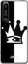 6F hoesje - geschikt voor Sony Xperia 1 III -  Transparant TPU Case - Chess #ffffff