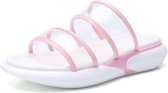 Lichtgewicht casual antislip slijtvaste transparante gelei eenvoudige pantoffels sandalen voor dames (kleur: roze maat: 35)