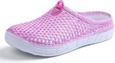 Hollow Hole Shoes Licht en Ademend Home Half Slippers Strandschoenen voor Dames, Maat: 37 (161Pink)