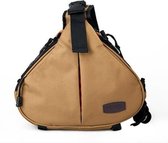 CADeN K1 DSLR camera schouder waterdichte tas met regenhoes (kaki)