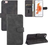 Voor iPhone 6 & 6s Effen Kleur Huidgevoel Magnetische Gesp Horizontale Flip Kalfsstructuur PU Lederen Case met Houder & Kaartsleuven & Portemonnee (Zwart)