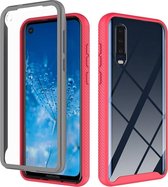 Voor Motorola Moto G8 Starry Sky Solid Color-serie schokbestendige pc + TPU beschermhoes (rood)