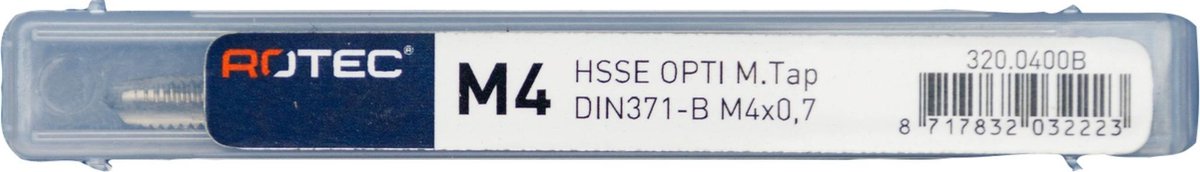 HSSE OPTI M.Tap DIN 371-B M 4 x 0,7 - 320.0400B