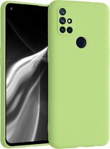 kwmobile telefoonhoesje voor OnePlus Nord N10 5G - Hoesje voor smartphone - Back cover in groene tomaat