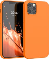 kwmobile telefoonhoesje geschikt voor Apple iPhone 12 Pro Max - Hoesje voor smartphone - Back cover in fruitig oranje