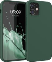 kwmobile telefoonhoesje geschikt voor Apple iPhone 12 / iPhone 12 Pro - Hoesje voor smartphone - Back cover in mosgroen