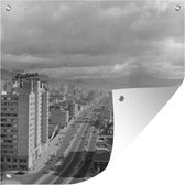 Tuindoek Zwart-wit foto van het Colombiaanse Bogota - 100x100 cm