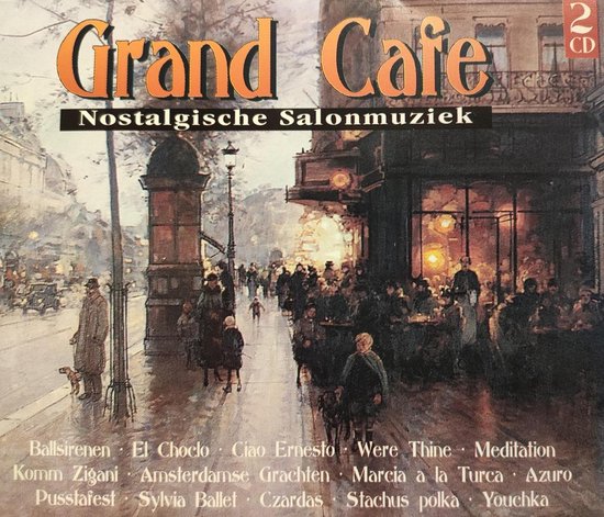 Grand Cafe - Nostalgische Salonmuziek / 2 CD BOX / Salon Orkest DA CAPO o.l.v. Ernest Frissen / Ballsirenen - El Choclo - Ciao Ernesto - Were Thine - Meditation - Komm Zigani - Amsterdamse Grachten - Pusstafest - Polka e.v.a / Klassiek Instrumentaal