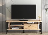 Moodliving TV Meubel Hera - Tv-kast - Tv Lowboard - Tv-tafel - Tv Meubels - Hout en Metaal - Design - Atlantic Pine - 140x30x50 cm