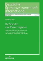 Deutsche Sprachwissenschaft International-Die Sprache der Boersenmagazine