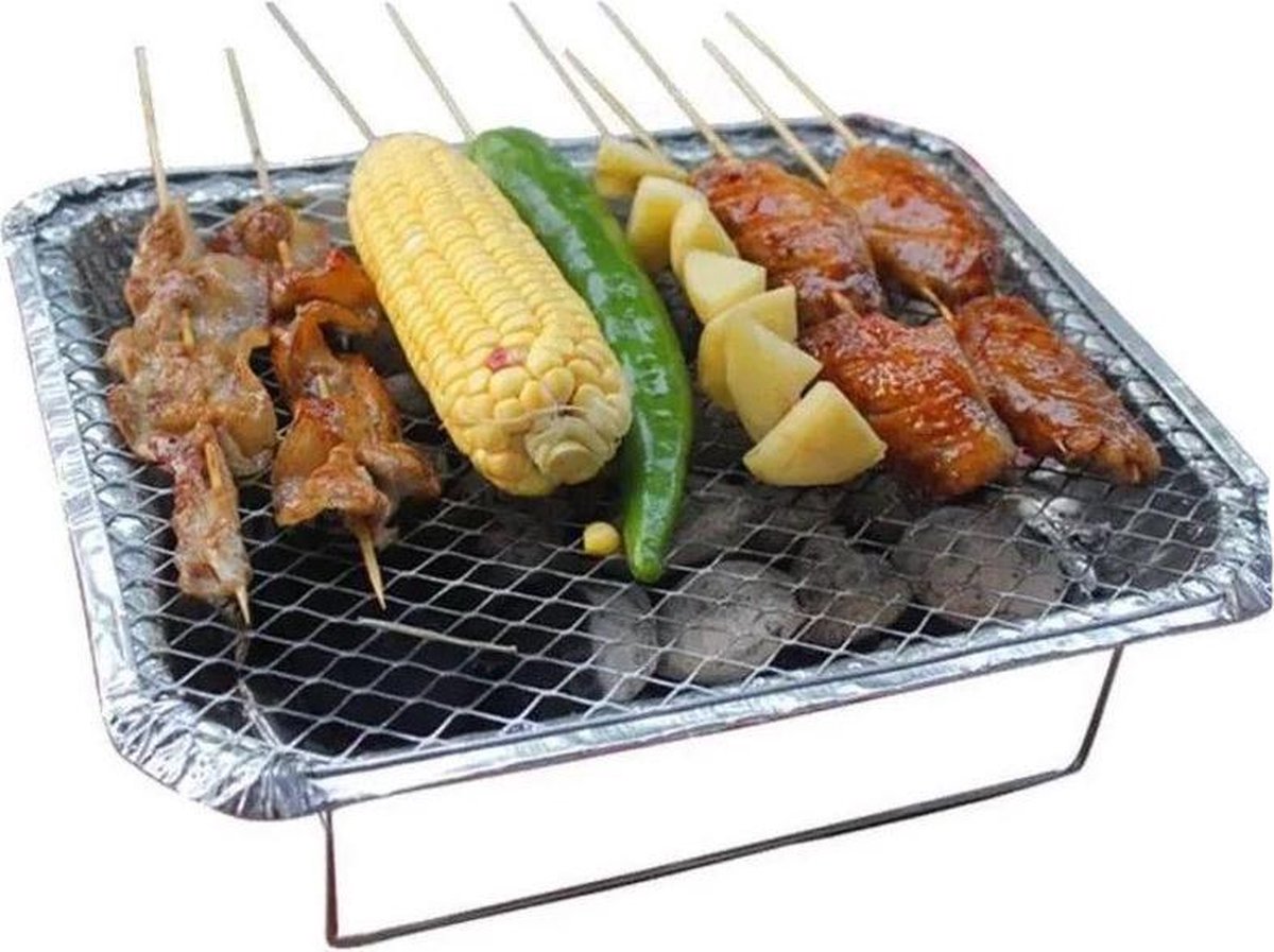 KENANLAN Wegwerp BBQ Grill Snelle Ontsteking Rookloos