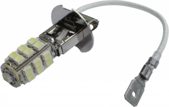Lampe LED voiture 2 pcs | Feu antibrouillard LED H3 | 25-SMD blanc xénon  6000K | 12V | bol.com