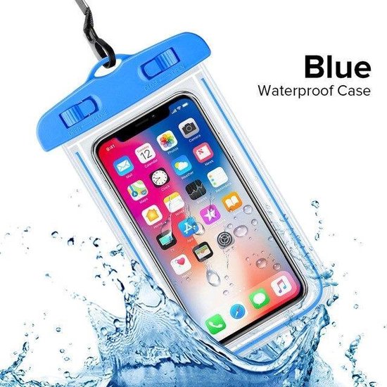 Waterdichte Telefoonhoesjes - Waterproof Hoesje voor Telefoon - Waterdicht Telefoonhoesje - Blauw