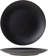 Cosy en Trendy Blackstone - Dinerbord - Zwart - D24cm - Porselein - (set van 6)