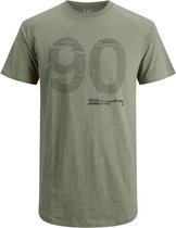Jack & Jones T-shirt Jconumber Tee Ss Crew Neck 12188191 Oil Green/slim Mannen Maat - L