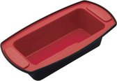 Masterclass Bakvorm Brood 22 X 10 X 6 Cm Siliconen Rood/zwart