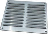 SENCYS de ventilation SENCYS - grille lame - aluminium anodisé - 24,5 x 19,5 cm - brossé mat - passage d'air 73 cm²