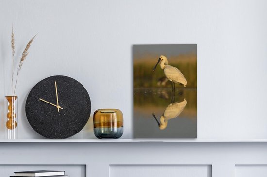 Reflet d'une spatule dans l'eau calme Toile 20x30 cm - petit - Tirage photo sur toile (Décoration murale salon / chambre)