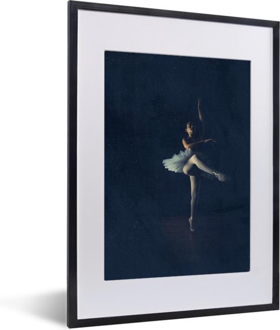 Fotolijst incl. Poster - Jonge ballerina - 30x40 cm - Posterlijst