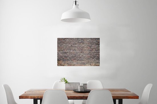 Affiche murale brique grise 90x60 cm - Tirage photo sur Poster (décoration murale salon / chambre)