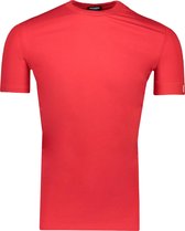 Dsquared2 T-shirt Rood Rood Getailleerd - Maat M - Heren - Lente/Zomer Collectie - Katoen;Elastaan