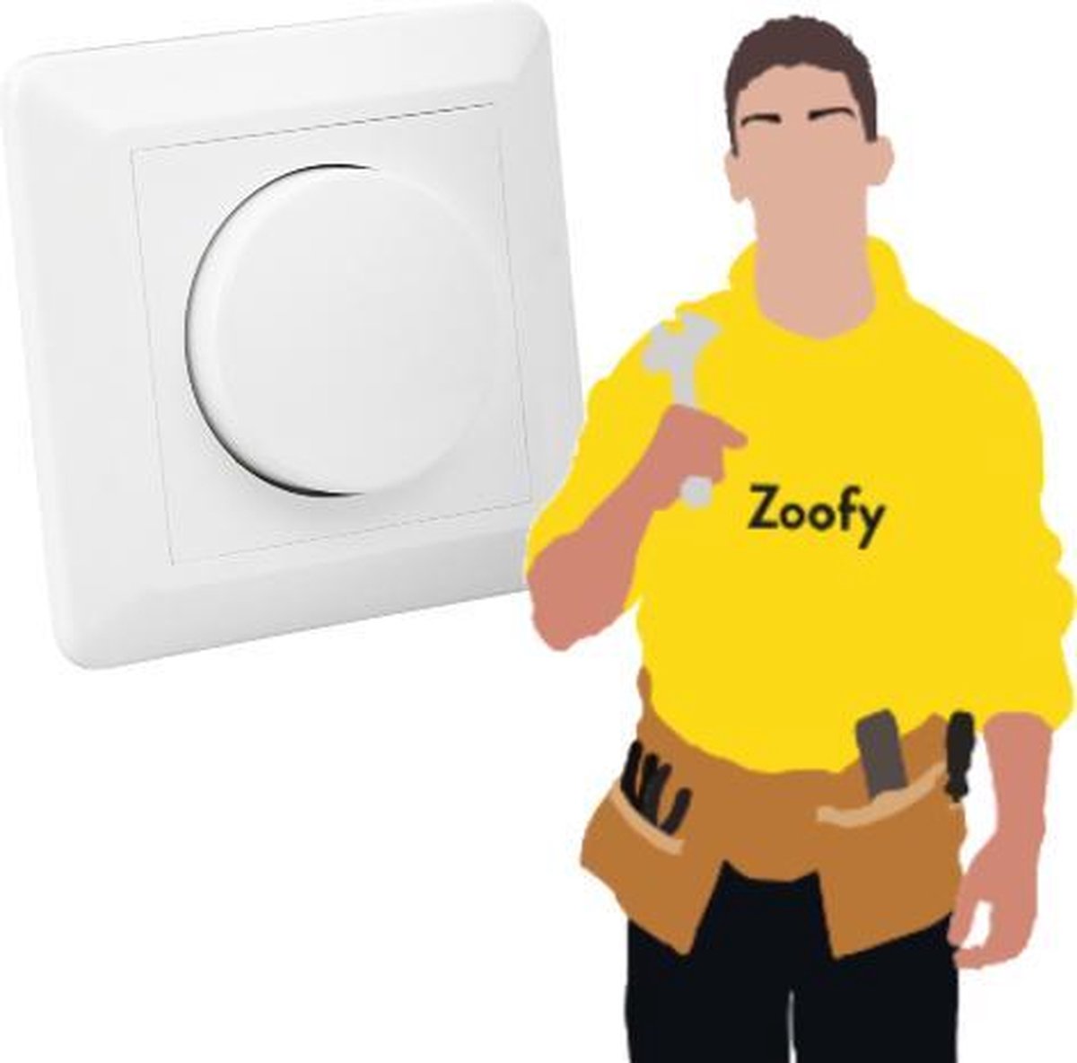 Dimmer monteren Door Zoofy in samenwerking met Installatie
