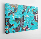 Sheet of old rusty metal with peeling paint, texture background  - Modern Art Canvas - Horizontal - 1054389833 - 40*30 Horizontal