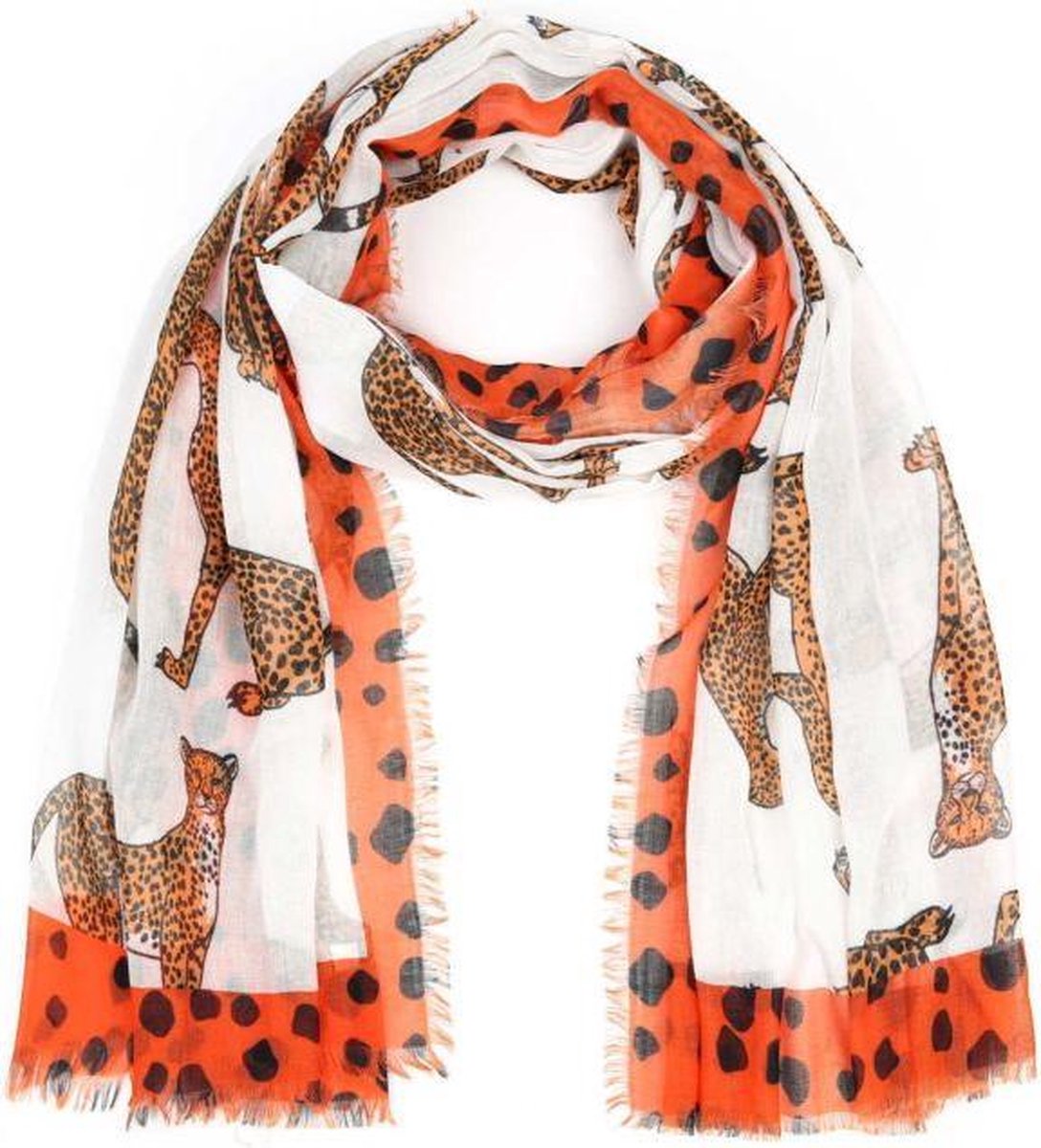 Sunset Fashion - Summer Leo scarf - Orange - 1.80 x 0.90 m