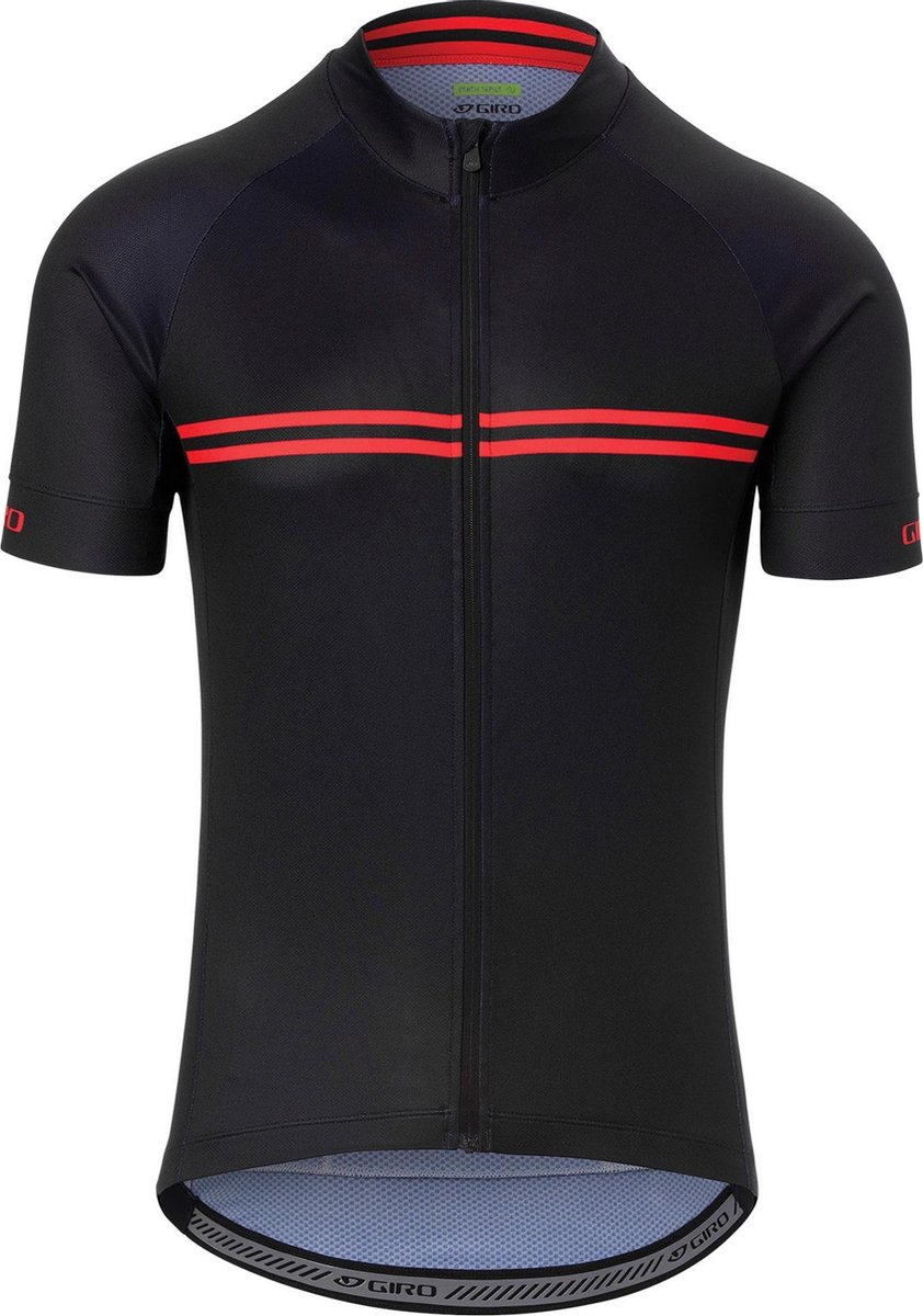 Giro Chrono Fietsshirt - Maat M - Mannen - Zwart/Rood