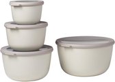 Mepal Cirqula set 4 parts Fresh keeper - 500, 1000, 2000, 3000 ml - Nordic white
