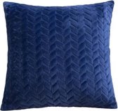 Kussenhoes 45x45 | Blauw | Pluche