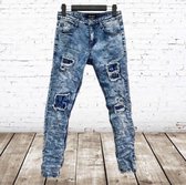 Skinny jeans blauw 96866 -s&C-134/140-spijkerbroek jongens