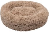 Donut Hondenmand - Hondenkussen 60 cm - Wasbaar - Hondenkussen - Hondenbed - Taupe